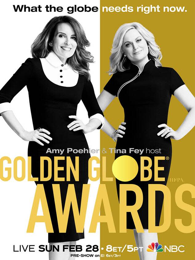 Tina Fey, Amy Poehler, 2021 Golden Globes Poster