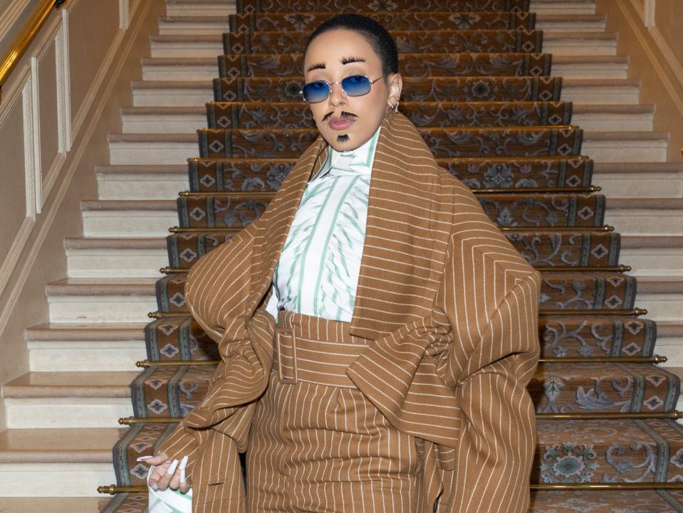 Doja Cat attends the Viktor & Rolf Haute Couture Spring Summer 2023 show during Paris Fashion Week.