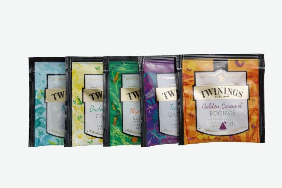 TWININGS 鉑金系列五款茶品，風味經典。（TWININGS唐寧茶提供）