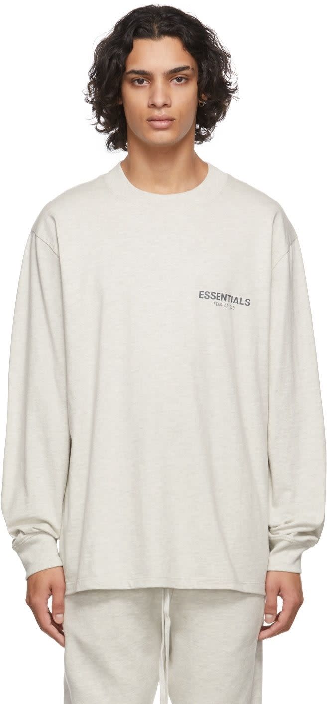 <p><strong>Essentials</strong></p><p>ssense.com</p><p><strong>$50.00</strong></p><p><a href="https://go.redirectingat.com?id=74968X1596630&url=https%3A%2F%2Fwww.ssense.com%2Fen-us%2Fmen%2Fproduct%2Fessentials%2Foff-white-logo-long-sleeve-t-shirt%2F8059361&sref=https%3A%2F%2Fwww.cosmopolitan.com%2Fsex-love%2Fadvice%2Fg2306%2Fromantic-ideas%2F" rel="nofollow noopener" target="_blank" data-ylk="slk:Shop Now;elm:context_link;itc:0;sec:content-canvas" class="link ">Shop Now</a></p><p>He’ll think of you every time he wears this super-cozy long-sleeved tee that you'll want to "borrow" time and time again.</p>