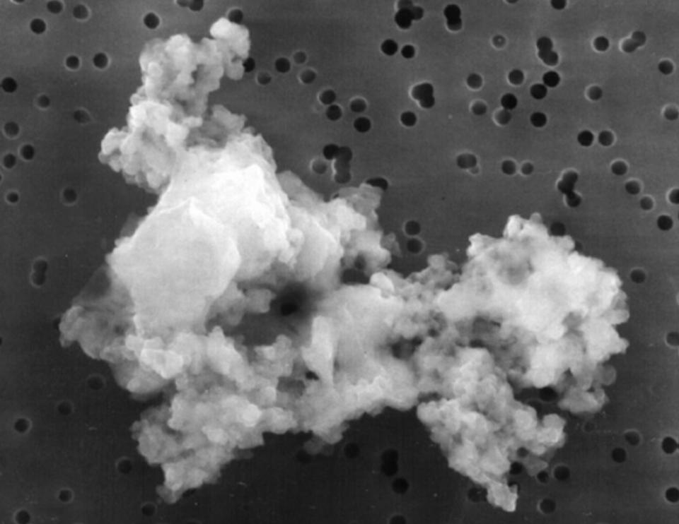 This piece of interplanetary dust is thought to be part of the early solar system and was found in Earth's atmosphere, demonstrating lightweight particles could survive atmospheric entry as they do not generate much heat from friction.