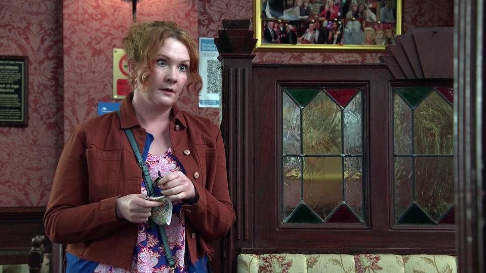 FROM ITV

STRICT EMBARGO  -  No Use Before Tuesday 1st June 2021


Coronation Street - Ep 10347

Wednesday 9th June 2021 - 2nd Ep

Reading a message from the bank, a riled Fiz Stape [JENNIE McALPINE] approaches Adam Barlow [SAM ROBERTSON], revealing she needs his help.  

Picture contact David.crook@itv.com 

This photograph is (C) ITV Plc and can only be reproduced for editorial purposes directly in connection with the programme or event mentioned above, or ITV plc. Once made available by ITV plc Picture Desk, this photograph can be reproduced once only up until the transmission [TX] date and no reproduction fee will be charged. Any subsequent usage may incur a fee. This photograph must not be manipulated [excluding basic cropping] in a manner which alters the visual appearance of the person photographed deemed detrimental or inappropriate by ITV plc Picture Desk. This photograph must not be syndicated to any other company, publication or website, or permanently archived, without the express written permission of ITV Picture Desk. Full Terms and conditions are available on  www.itv.com/presscentre/itvpictures/terms