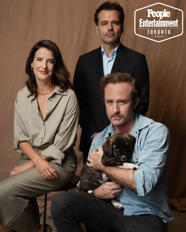 <p>Ben Trivett/Shutterstock</p> Cobie Smulders, Jason Buxton and Ben Foster.