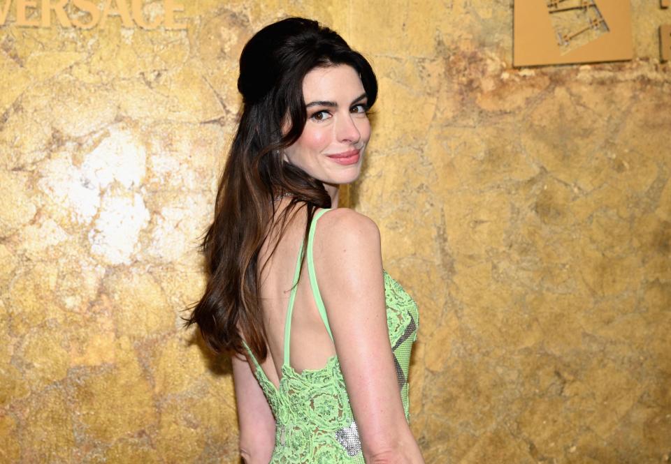 Anne Hathaway attends the Clooney Foundation For Justice's 2023 Albie Awards at New York Public Library on September 28, 2023 in New York City.