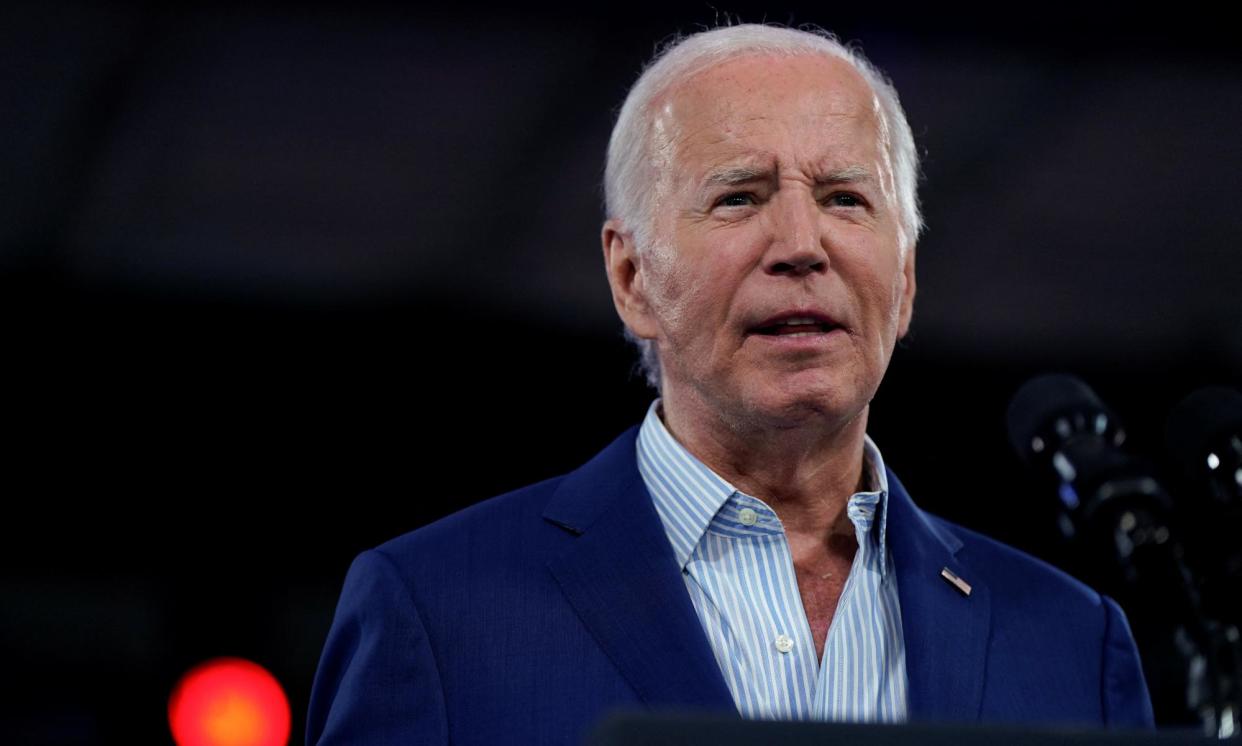 <span>Joe Biden speaks during a campaign rally in Raleigh, North Carolina, on 28 June.</span><span>Photograph: Elizabeth Frantz/Reuters</span>