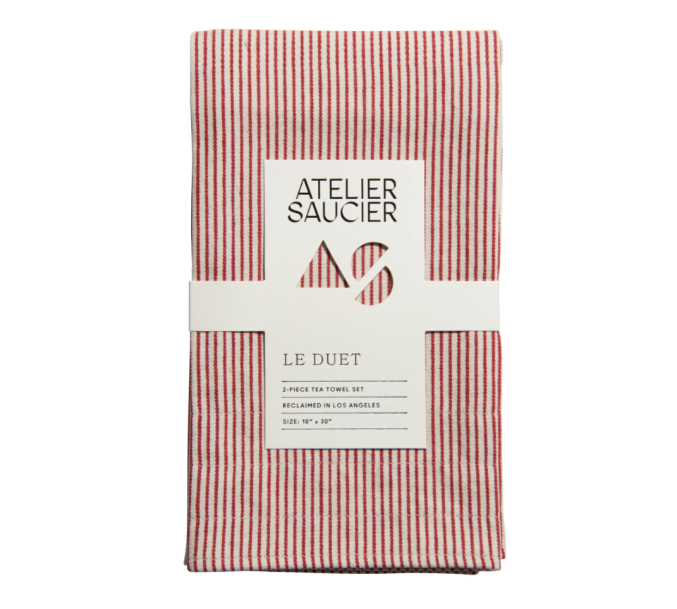 12) Atelier Saucier Le Duet Stripe Tea Towels (set of 2)