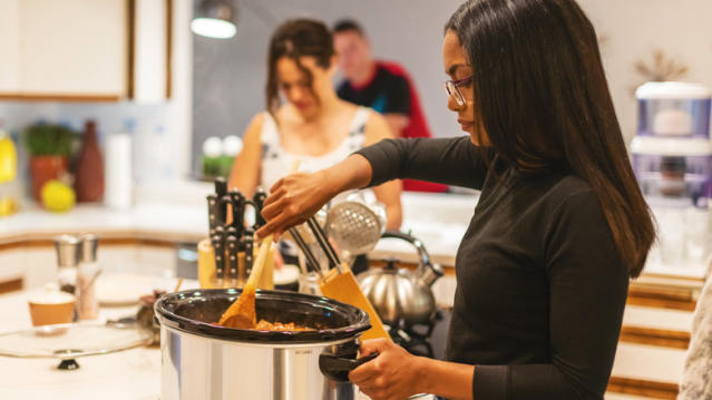 The Easy Trick To Divide Your Slow Cooker And Make 2 Things At Once