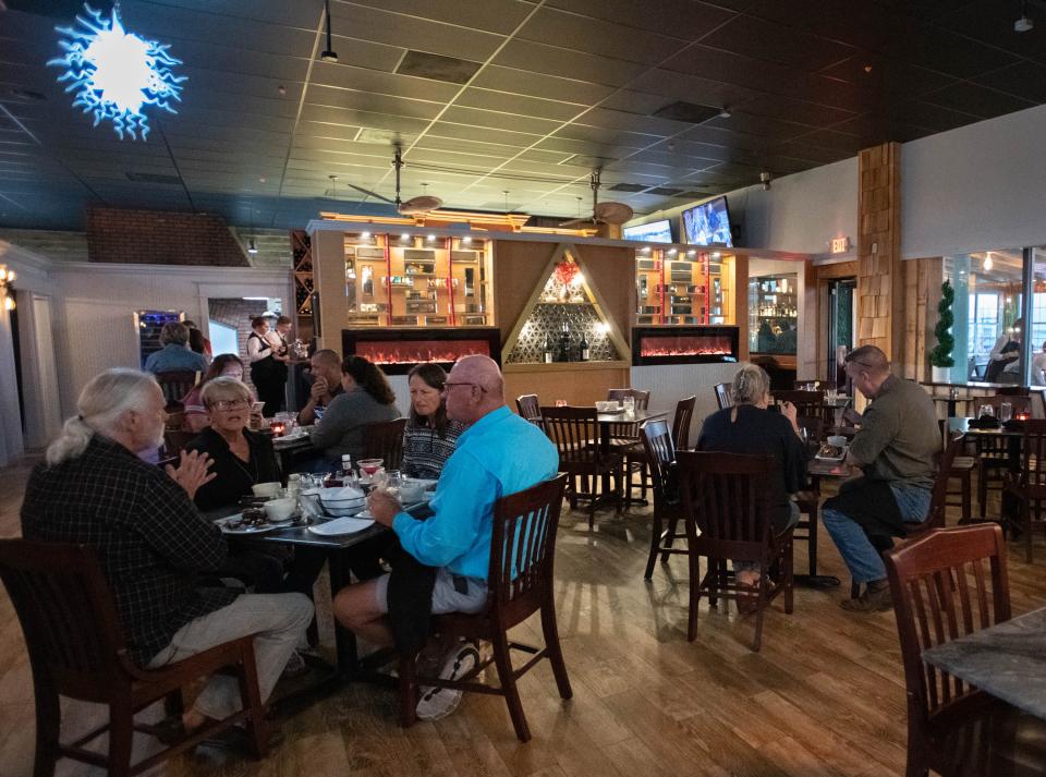The main dining room at the Grillehouse Steak & Seafood restaurant in Navarre on Friday, Nov. 4, 2022.