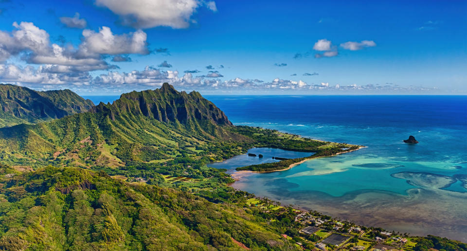 The coast of Hawaii. 