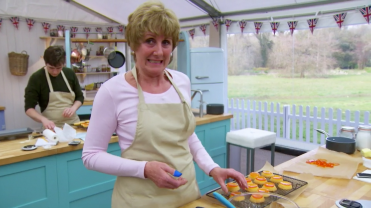 Jane in ‘The Great British Baking Show’ (Credit: BBC)