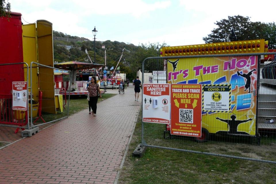 Forrest Family Funfair in Pencester Gardens pictured in September 2020 (John Baker)