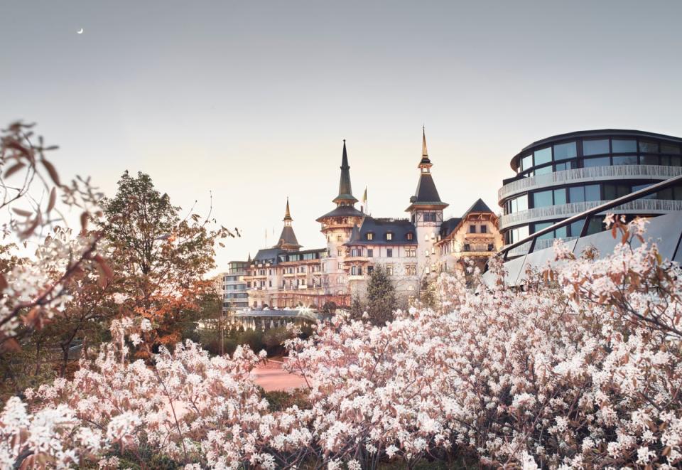 Outside the palatial Dolder Grand in Zurich (The Dolder Grand)