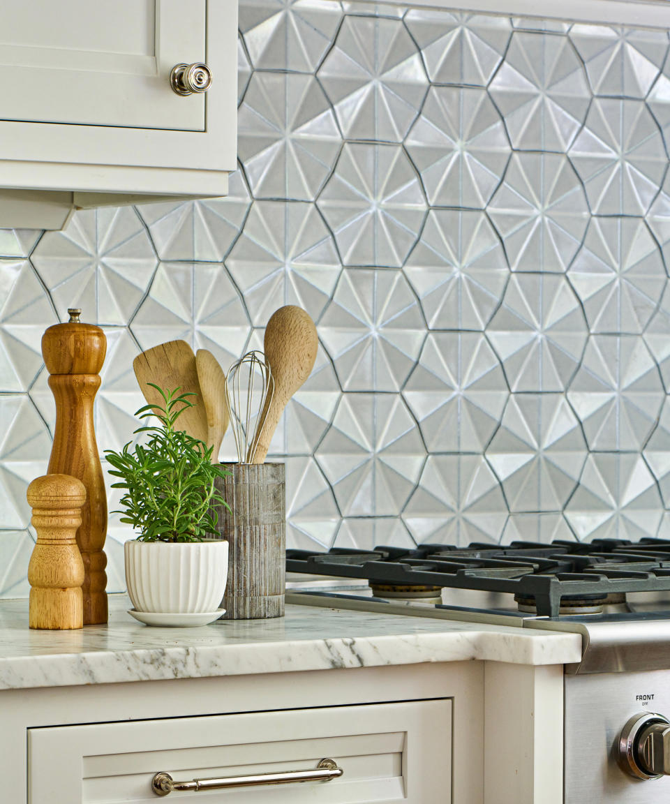 <p> A top kitchen trend, geometric tiles add dynamic, yet reassuring pattern repeats wherever they go - in subtle or dynamic effect depending on design and preference. Create optical illusions with trompe l&#x2019;oeil effects of depth and zone different task areas in an open plan kitchen.&#xA0; </p> <p> Design experts at Avenue Floors say: &#x2018;Geometrics have always played a part in the structural part of interior design, but how we accentuate them has become a key element in many home d&#xE9;cor trends.&#x2019; </p> <p> &#x2018;Adding a signature floor inspired by geometric patterns works beautifully against a backdrop of plain walls and ceilings.&#x2019; </p>