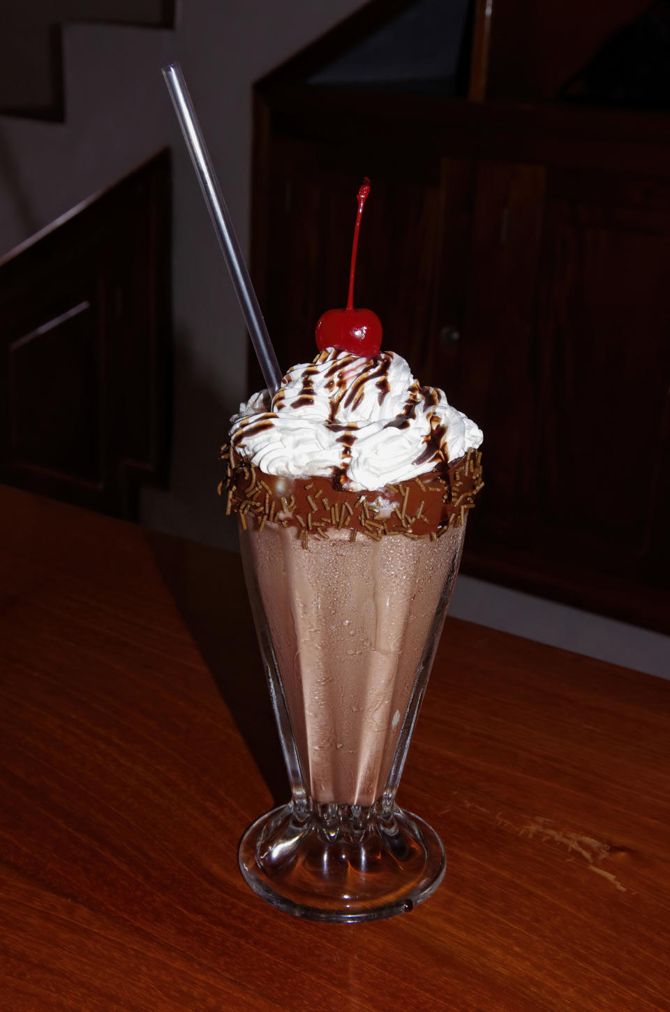 a chocolate shake