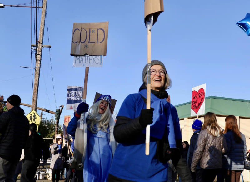 As the Portland Association of Teachers strike continues for a ninth day, the school district said it has offered cost-of-living increases of 10.9% over three years. The union wants 23%. Photo courtesy of Portland Association of Teachers Facebook