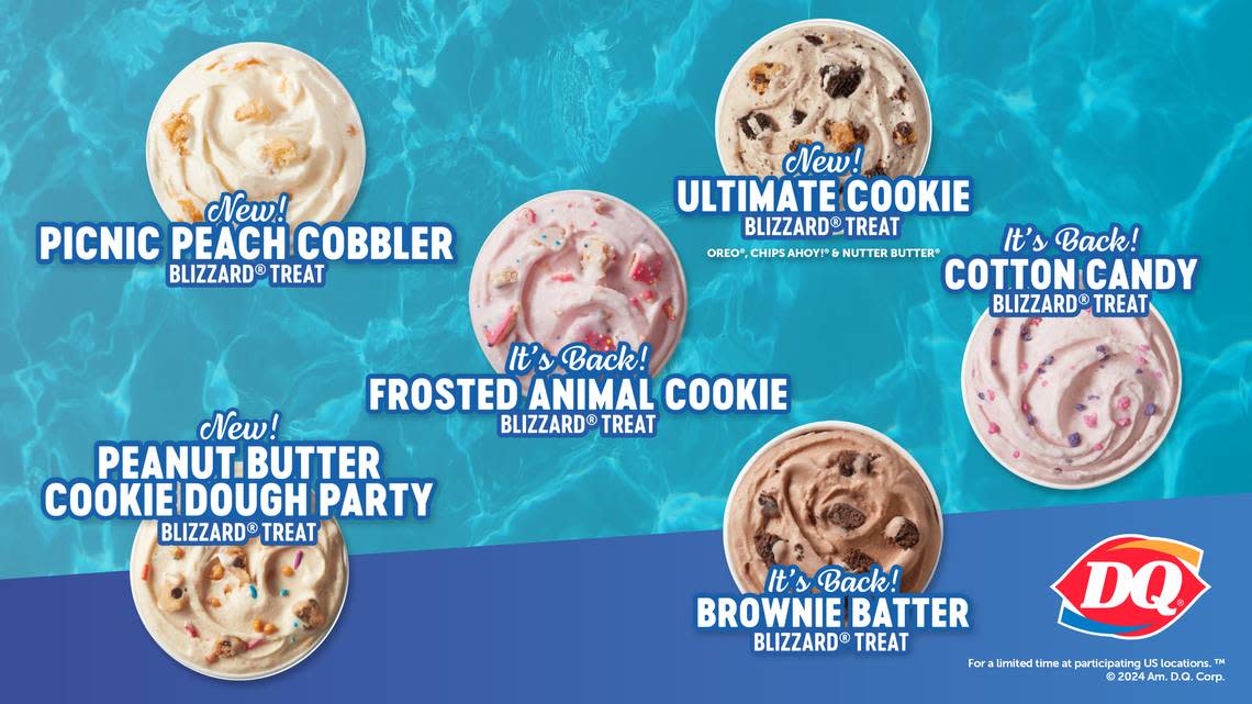 Dairy Queen’s summer Blizzard treat menu features new flavors alongside a few returning favorites.