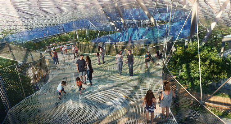 Sky Nets play attraction. (Photo: Jewel Changi Airport Devt.)