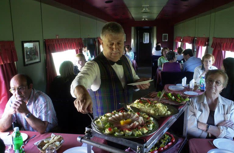 El servicio gastronómico abordo era digno de un restaurante