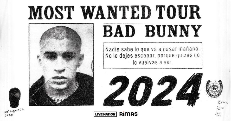 Bad Bunny announces his 2024 North American tour.