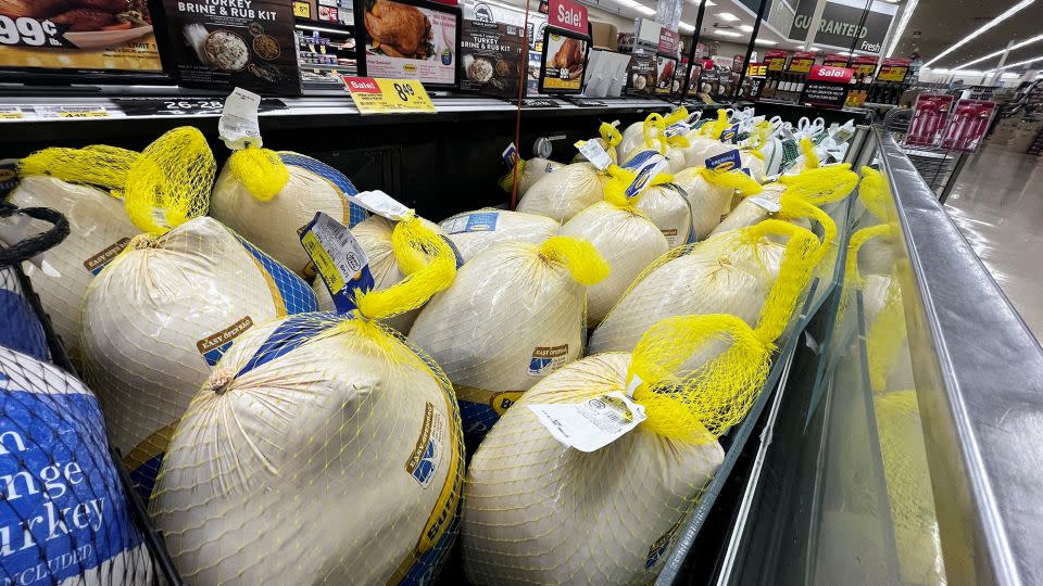 Drop in turkey prices could bring down the overall cost of a Thanksgiving home-cooked mean this year. - Christopher Walljasper/Reuters