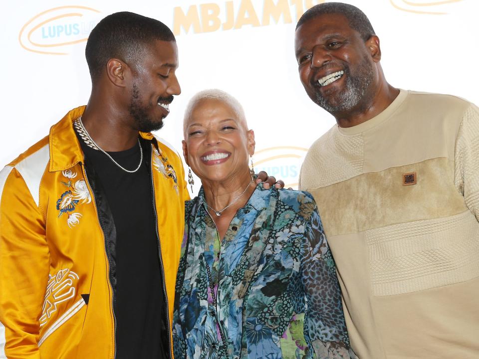 michael b jordan and parents july 2019