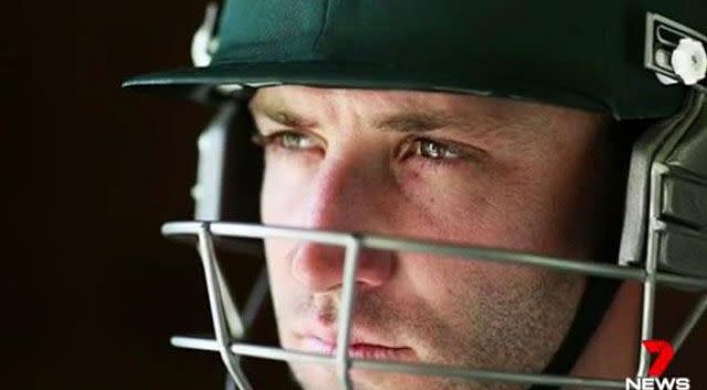 Phillip Hughes. Source: 7News