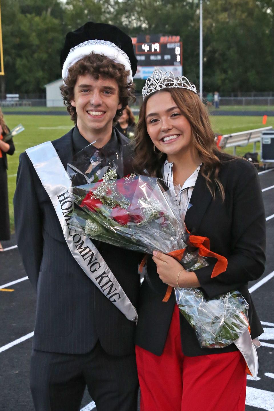Chase Witte, son of David and Kristy Witte, and Jade Kayser, daughter of Chris and Traci Kayser, were crowned Homecoming King and Queen at Gibsonburg's homecoming game on Oct. 6.