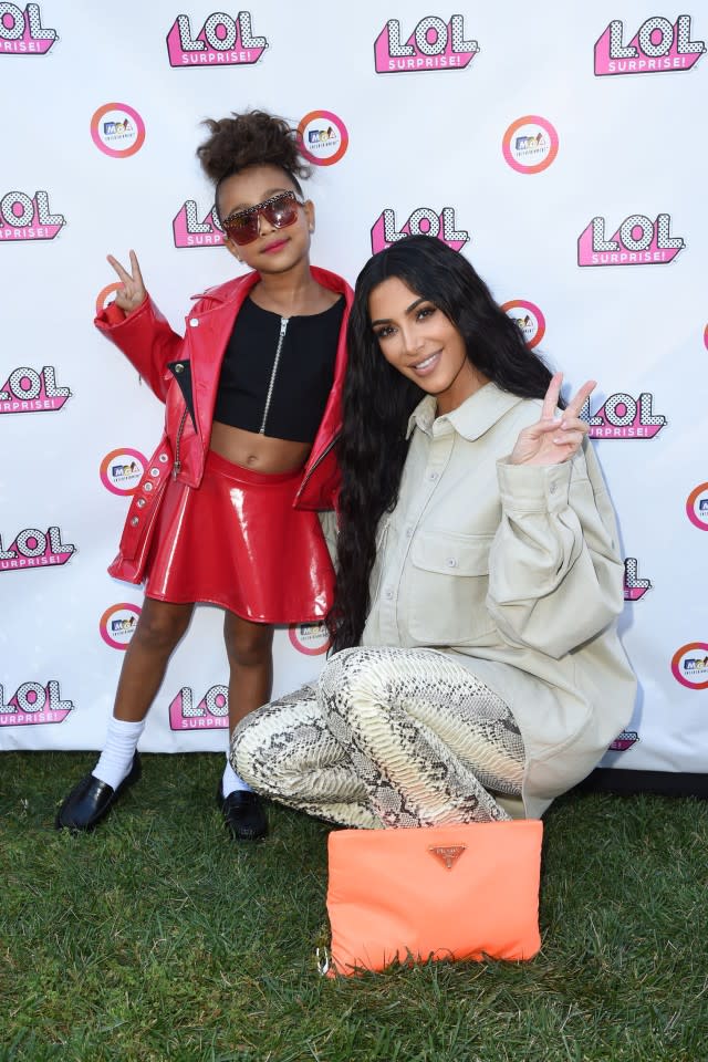 The oldest daughter of Kim and Kanye proved she's got mom and dad's fashion sense.