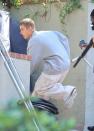 <p>El cantante canadiense<strong> Justin Bieber</strong> casi se cae al tratar de subir unas escaleras de un edificio en Los Ángeles. </p>