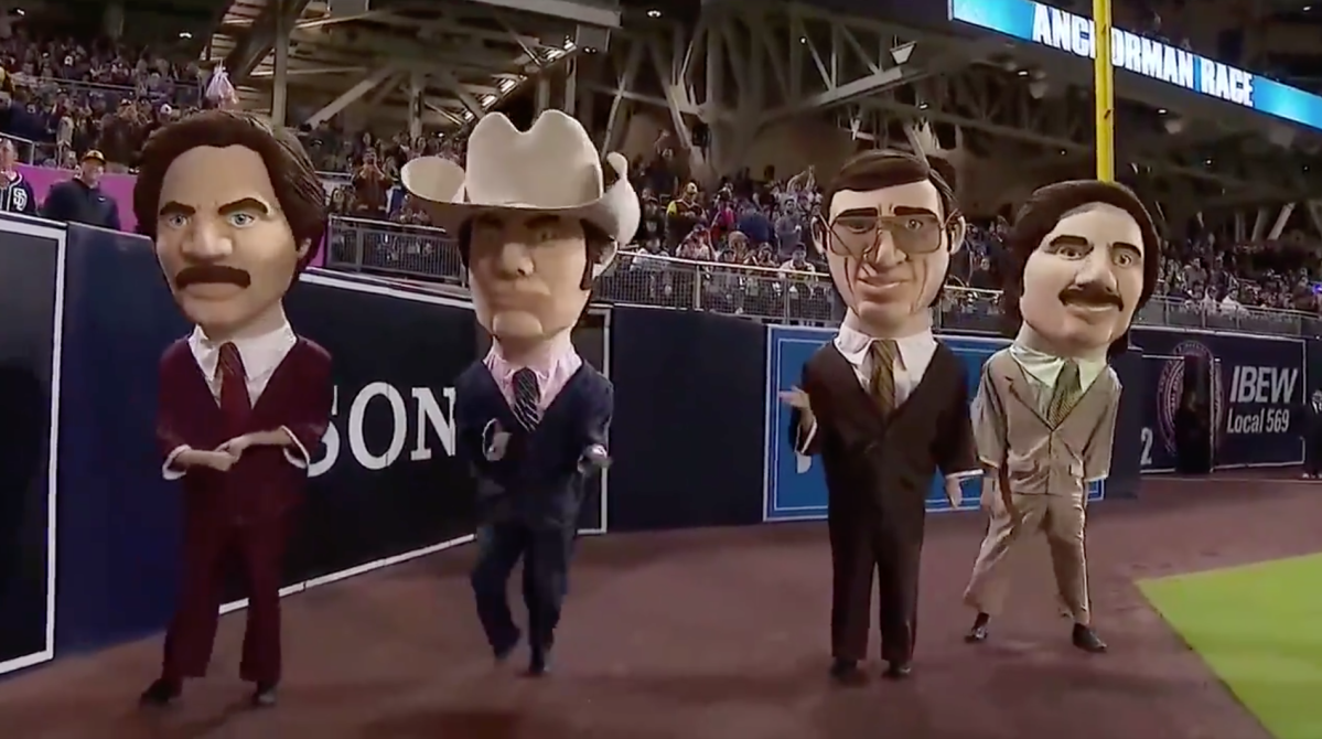 Move over Teddy Roosevelt, the Padres' 'Anchorman' derby is the