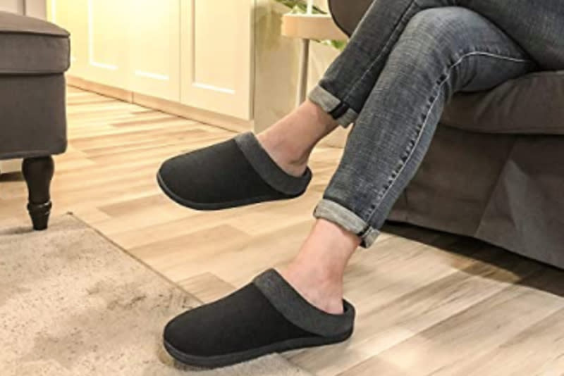 These HomeIdeas Men’s Anti-Slip House Slippers will keep you warm all winter long.