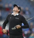 Golf - British Open - Keegan Bradley of the U.S. reacts on the 17th green during the second round - Royal Troon, Scotland, Britain - 15/07/2016. REUTERS/Paul Childs