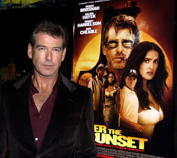 Pierce Brosnan at the Hollywood premiere of New Line Cinema's After the Sunset