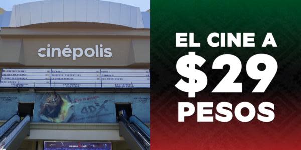 ¡A solo $29 pesos! así costarán los boletos en Cinépolis y Cinemex de Tijuana