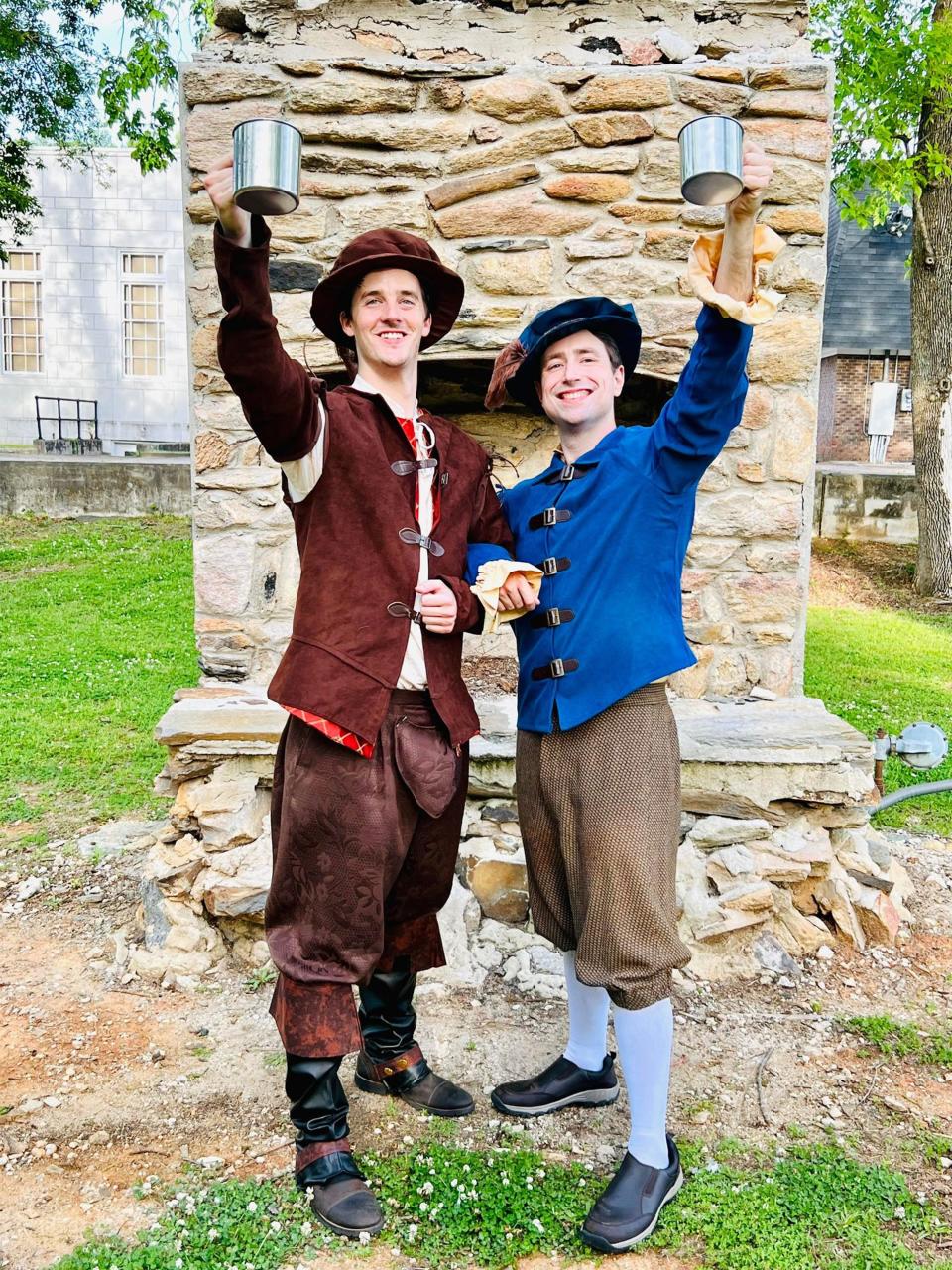 From left Jonathan Wilson ( Nick Bottom) and Jay Russell ( Nigel Bottom) are in Wetumpka Depot's upcoming production of "Something Rotten."