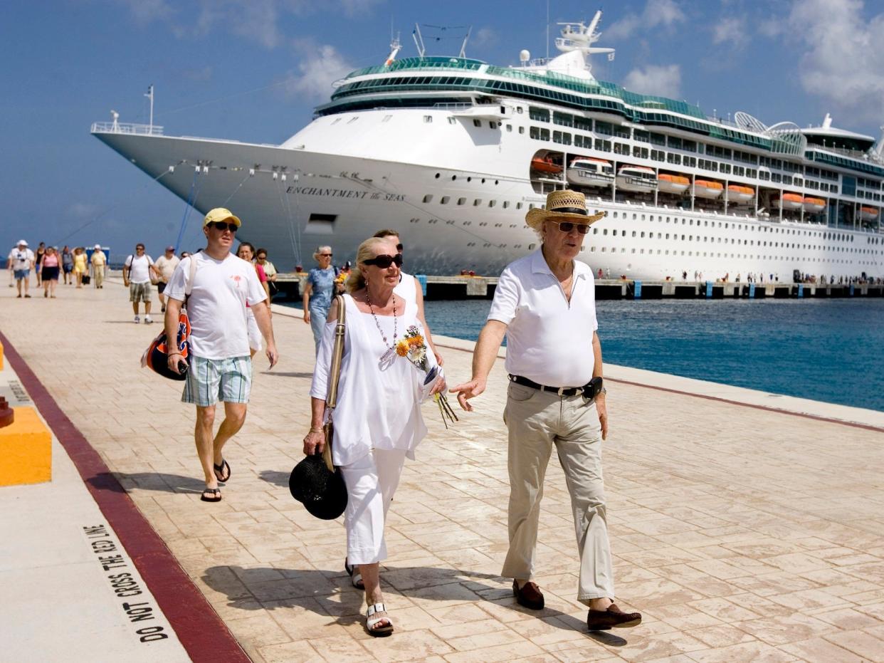 Royal Caribbean passengers cruise ship