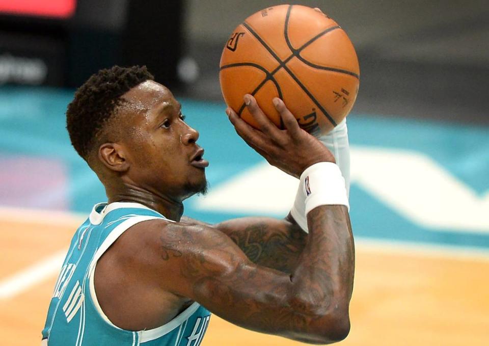 Charlotte Hornets guard Terry Rozier led the team in points (20.4 per game) this season and had nine games in which he scored at least 30.