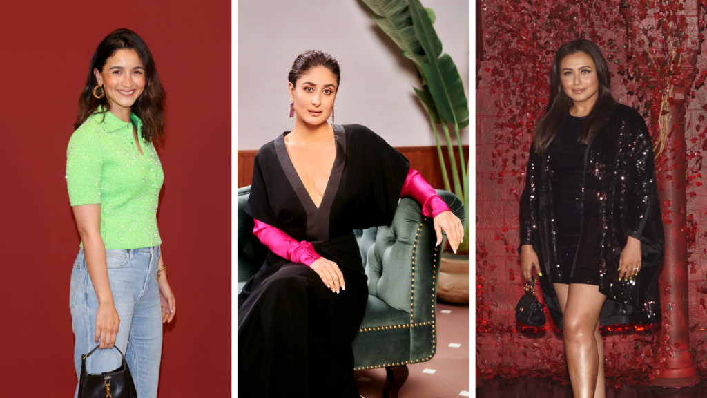 Alia Bhatt, Kareena Kapoor & Rani Mukherji (Photo Credit: Stefania M. D'Alessandro I Gucci, Anurag Kabbur I IMDb, Prodip Guha via Getty Images)