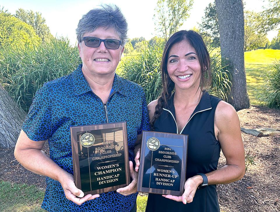 Isabel Wright, left, was the Women's Handicap Division champion and Erin Collins was the runner-up.