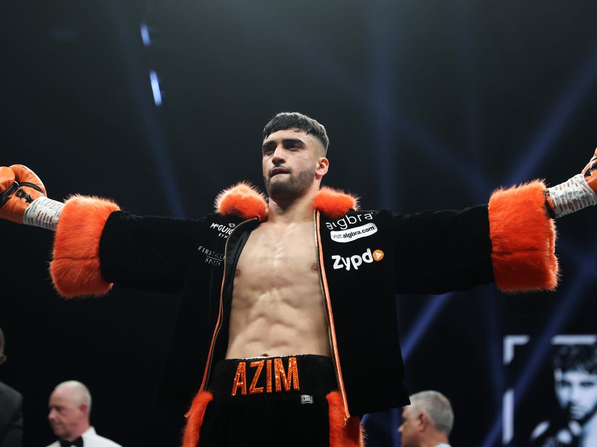 The unbeaten Adam Azim is looking to become boxing’s youngest active world champion  (Getty Images)