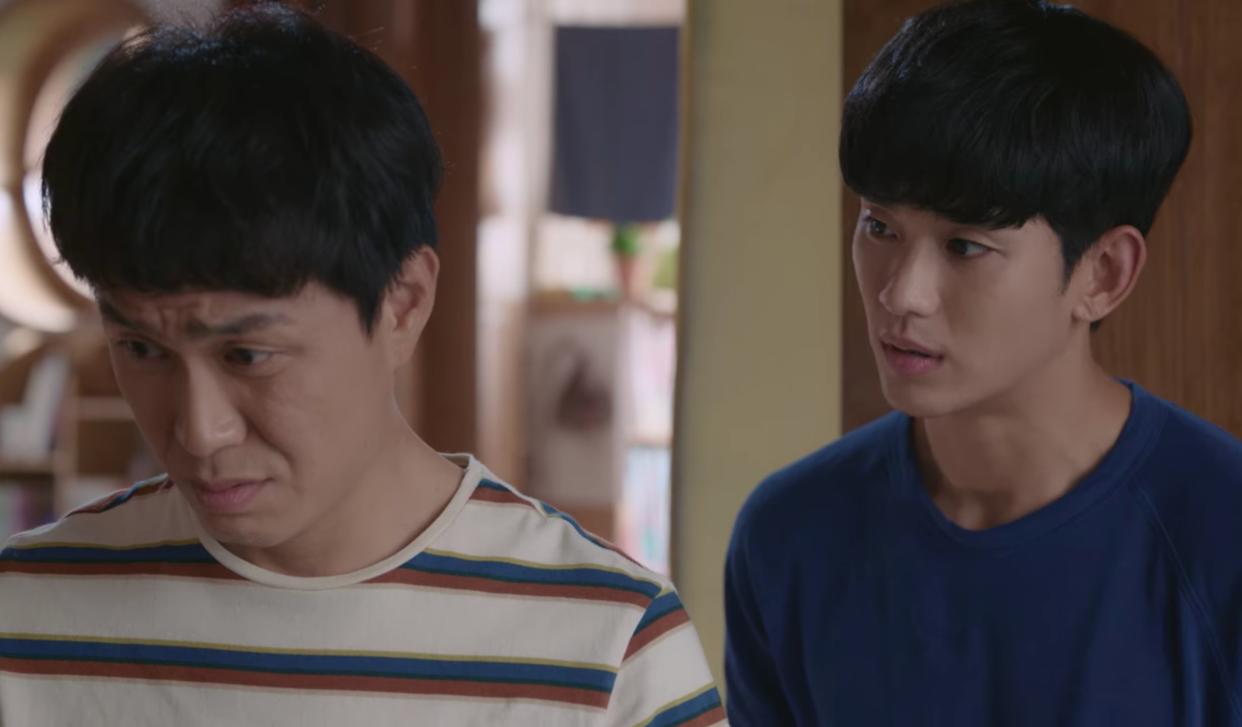 Oh Jung Se (left) and Kim Soo Hyun in Korean drama It's Okay To Not Be Okay.