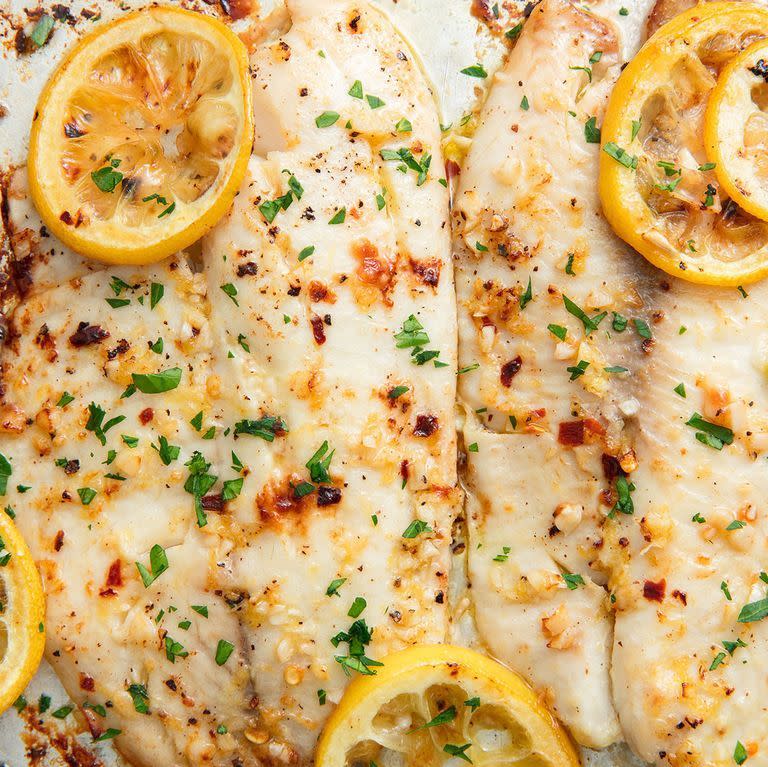 Garlicky Lemon Grilled Tilapia