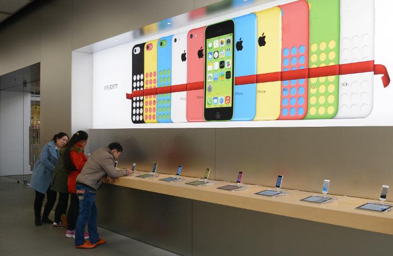 "Apple soared 40 percent annually... Apple's new iPhone 6 portfolio is flying off the shelves in China and the United States, its two biggest markets," said Neil Mawston at Strategy Analytics