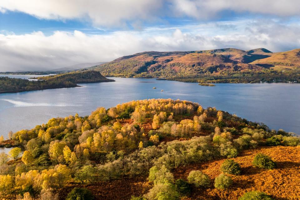 private loch lomond island with ancient woodland for sale