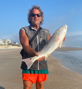 Marco Pompano, going off-script again, this time with a top-of-slot redfish caught in Wilbur By The Sea.