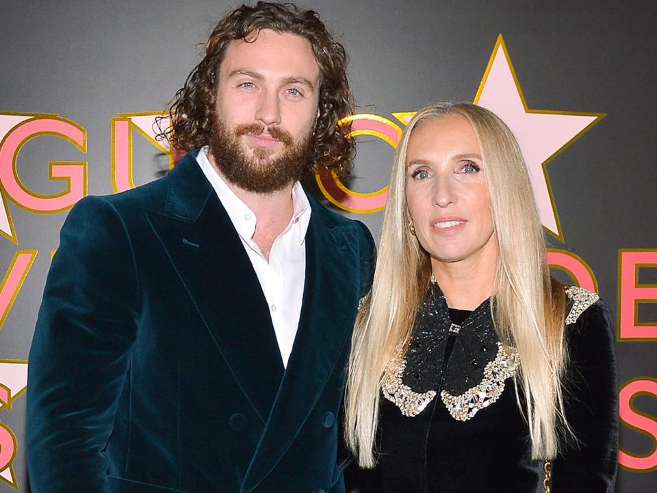 Aaron and Sam Taylor-Johnson in November 2021