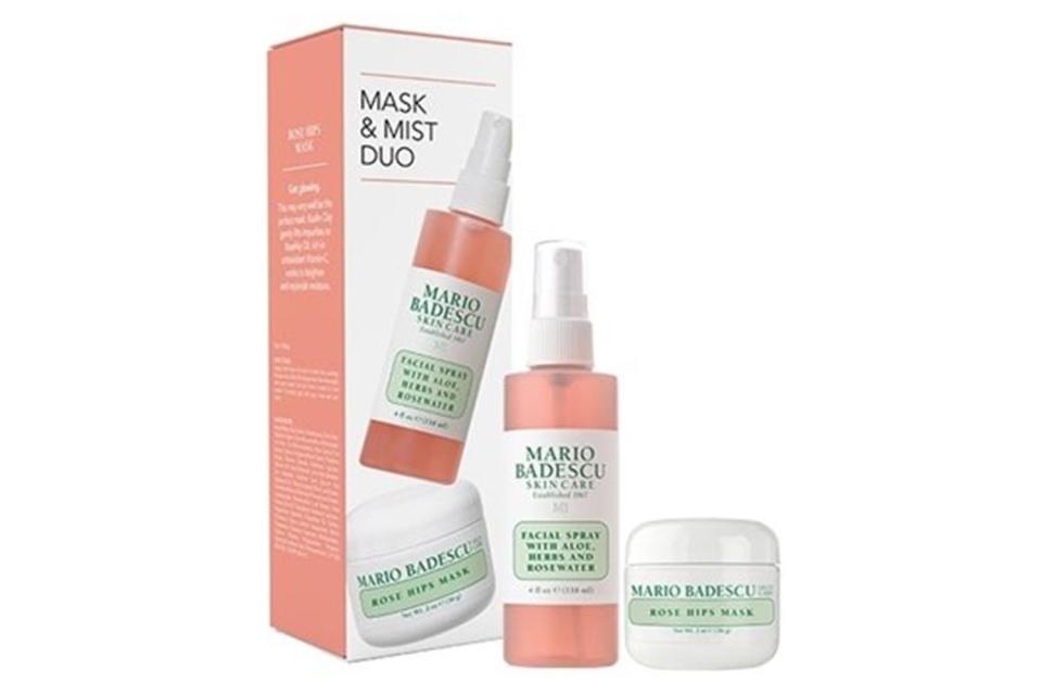 <strong><a href="https://www.mariobadescu.com/product/rose-mask-and-mist-duo" target="_blank" rel="noopener noreferrer">Get the Mario Badescu mask and mist duo for $21</a></strong>