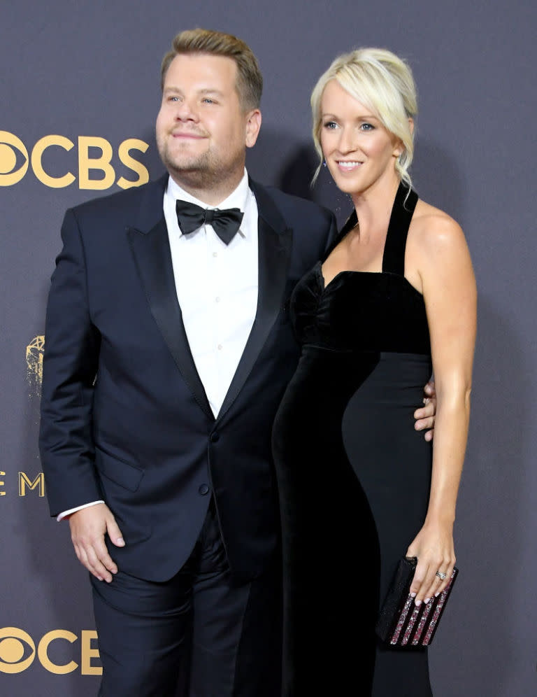 James Corden and producer Julia Carey