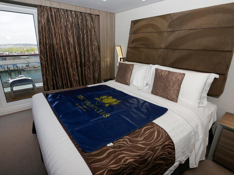 A stateroom in the MSC Meraviglia