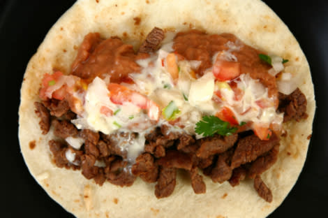 Tacos de carne asada